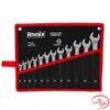 آچار سری 12عددی یکسر تخت یکسر رینگ کیفی رونیکس RH-2157